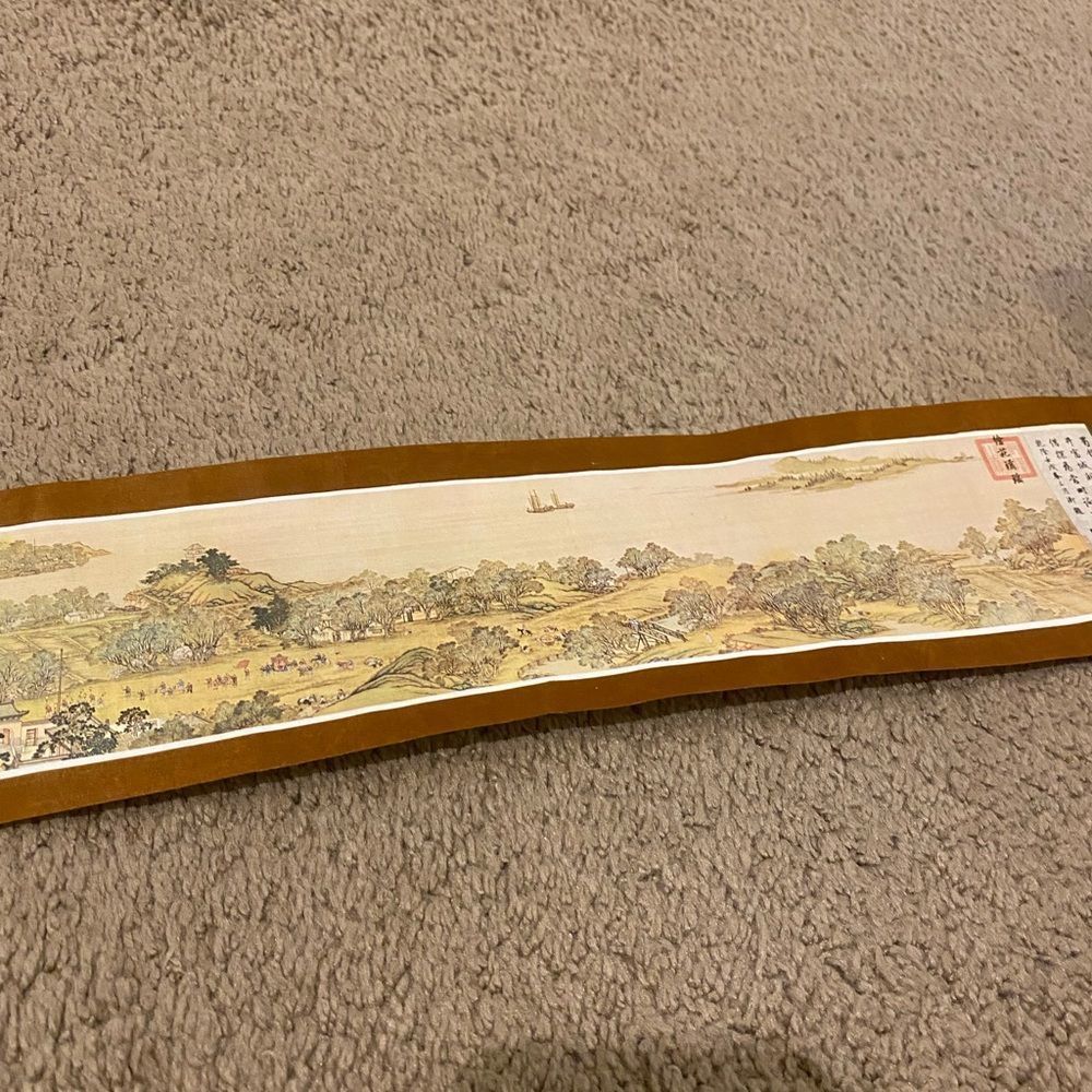 Elegant Brown Scroll With Intricate Design - image 5